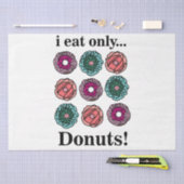 Donuts Ik eet alleen donuts Tissuepapier (Craft)