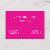 Donuts Ik eet alleen donuts Visitekaartje (Achterkant)