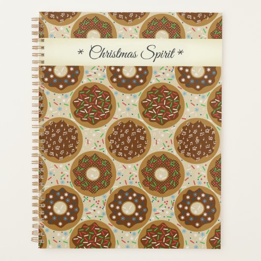 Donuts in kerst geest planner (Voorkant)