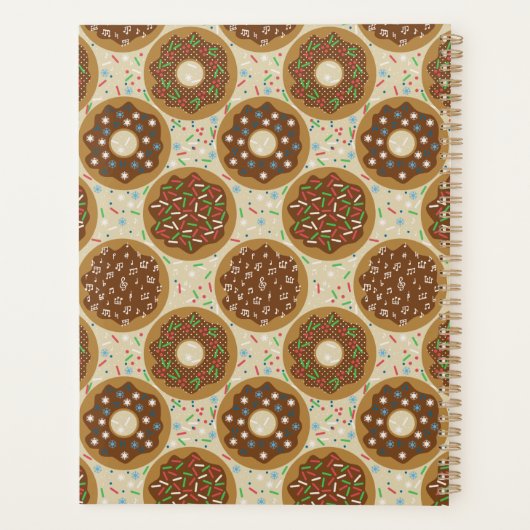 Donuts in kerst geest planner (Achterkant)