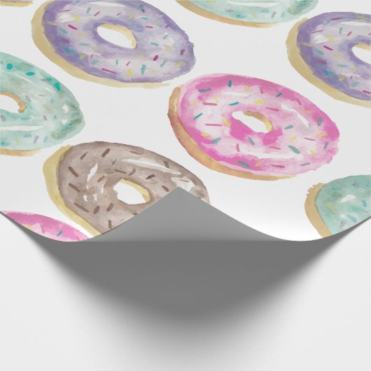 Donuts in waterverf cadeaupapier (Hoek)