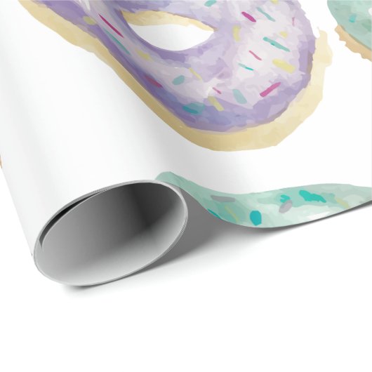 Donuts in waterverf cadeaupapier (Rol Hoek)