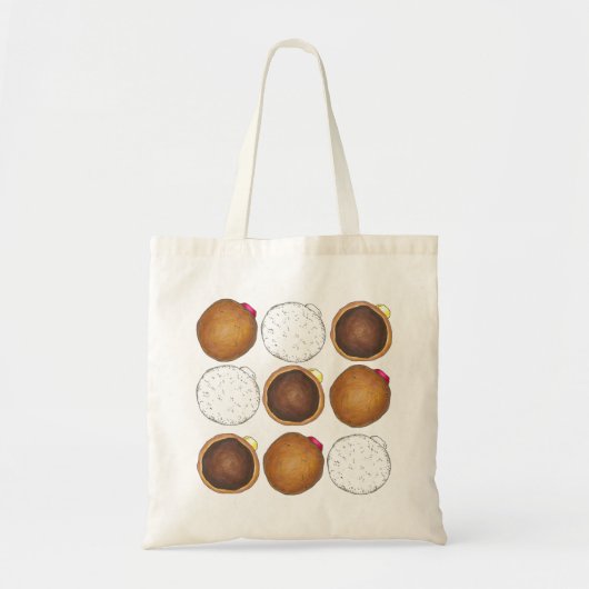 Donuts (Jelly, Boston Cream) Doughnut Bag Tote Bag (Voorkant)