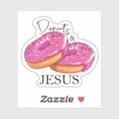 Donuts & Jezus Sticker (Vel)