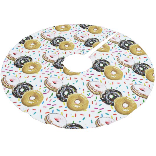 Donuts kerstboomrok kerstboom rok (Gekanteld)