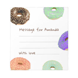Donuts kids verjaardag tijd capsule bericht notitieblok