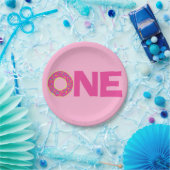 Donuts Kinder 1e verjaardagsfeestje thema Papieren Bordje (Feest)