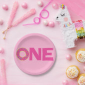 Donuts Kinder 1e verjaardagsfeestje thema Papieren Bordje (Feest)