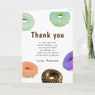 Donuts Kinderverjaardag bedankt