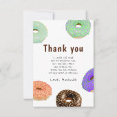Donuts Kinderverjaardagsfeestje bedankt (Voorkant)