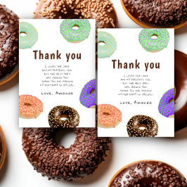 Donuts Kinderverjaardagsfeestje bedankt