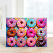 Donuts Kleurrijke Moderne Abstracte Kunst Kaart