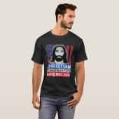 Donuts Koffie Jezus Christus Jezus houdt van je Jo T-shirt (Voorkant volledig)