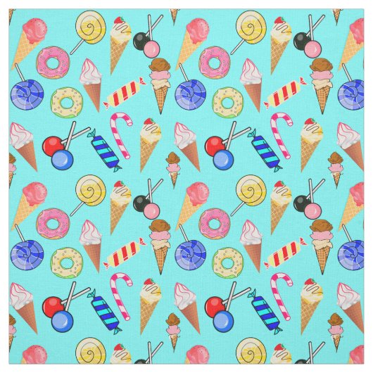 Donuts Lollipop Ice-cream Zoet Stof (Swatch)