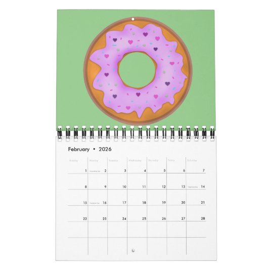 Donuts Love Calendar Kalender (Feb 2026)