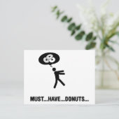 Donuts Lover Briefkaart (Staand voorkant)