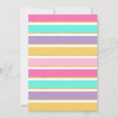 Donuts & Luiers Doughnuts Baby shower schoolbord Kaart (Achterkant)