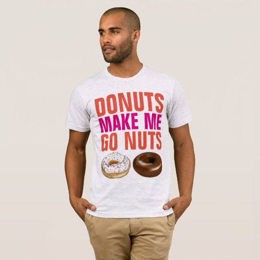 DONUTS MAAKT ME NOG NOG T-shirts (Voorkant volledig)
