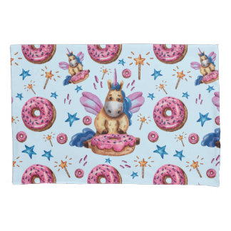 Donuts Magische Unicorns zijn een koel patroon     Kussensloop