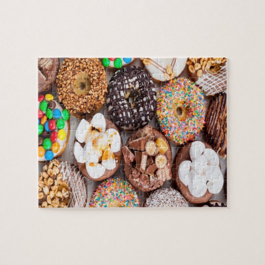 Donuts Marshmallow Jigzaag Puzzle Legpuzzel (Horizontaal)