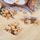 Donuts Marshmallow Jigzaag Puzzle Legpuzzel (Zijkant)