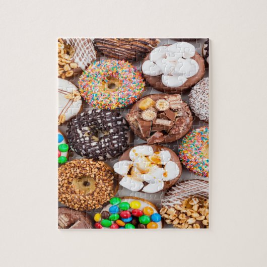 Donuts Marshmallow Jigzaag Puzzle Legpuzzel (Verticaal)