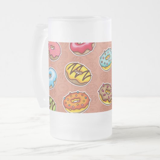 Donuts  matglas bierpul (Voorkant links)