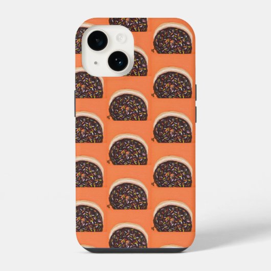 Donuts met hagelslag iPhone hoesje (Achterkant)