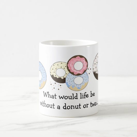 Donuts met Moppige Spreuk Koffiemok (Center)