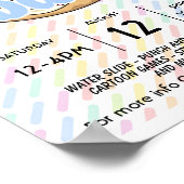 donuts met Pap School PTO PTA-begrafenisondernemer Poster (Hoek)