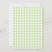 Donuts Met Papa Schoolactiviteit Groen Gingham Kaart (Achterkant)