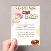 Donuts met papa uitnodiging Vaderdag viering (Insitu (Draagbaar))