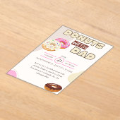 Donuts met papa uitnodiging Vaderdag viering (Laagn)