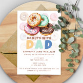 Donuts met papa Vaderdag Celebration Kaart
