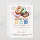 Donuts met papa Vaderdag Celebration Kaart (Voorkant)