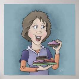 Donuts met sprinkeling poster