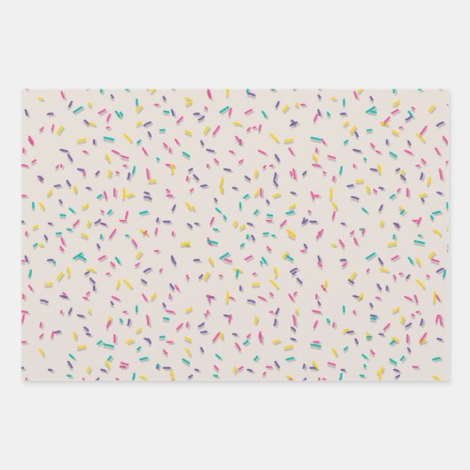 Donuts met Sprinkles Inpakpapier Vel (Voorkant 2)