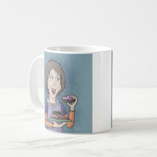 Donuts met sprinkles koffie mok (Voorkant links)