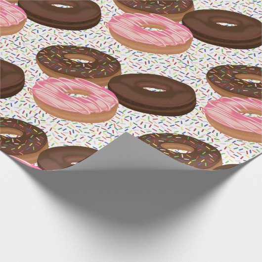 Donuts met Sprinkles Party Cadeaupapier (Hoek)