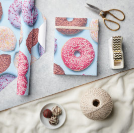 Donuts met sprinkles patroon cadeaupapier
