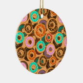Donuts met sprinkles patroon keramisch ornament (Rechts)