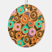 Donuts met sprinkles patroon keramisch ornament (Links)