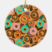 Donuts met sprinkles patroon keramisch ornament (Achterkant)