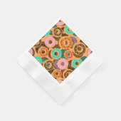 Donuts met sprinkles patroon servet (Hoek)
