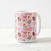 Donuts met Sprinkles Patroon Thermische Wijn Tumbl Koffiemok (Voorkant rechts)