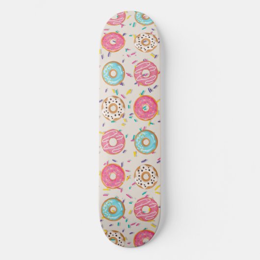 Donuts met Sprinkles Persoonlijk Skateboard (Voorkant)