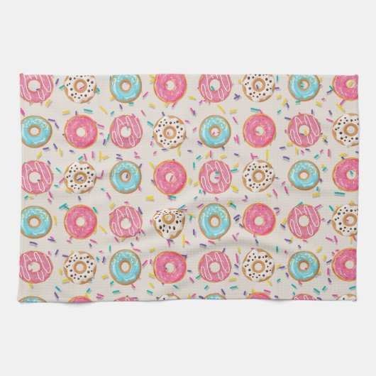 Donuts met Sprinkles Theedoek (Horizontaal)