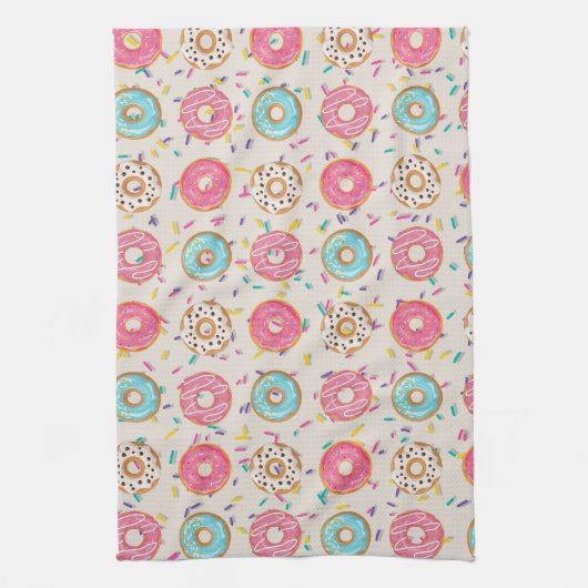 Donuts met Sprinkles Theedoek (Verticaal)