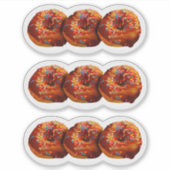 Donuts Met Strooisel Aangepaste Vinyl Sticker (Voorkant)