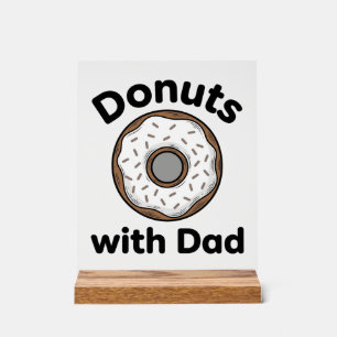 Donuts Met Vader Vintage Donut Shirt Ontwerp_1 Acryl Bord
